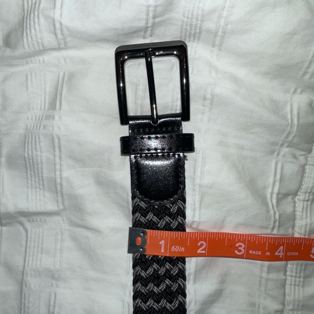 Stylish Black and Gray Men's Belt - Picture 12 of 12